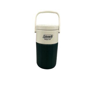 Coleman PolyLite Personal Cooler Jug 1 Gallon White & Green Durable Plastic